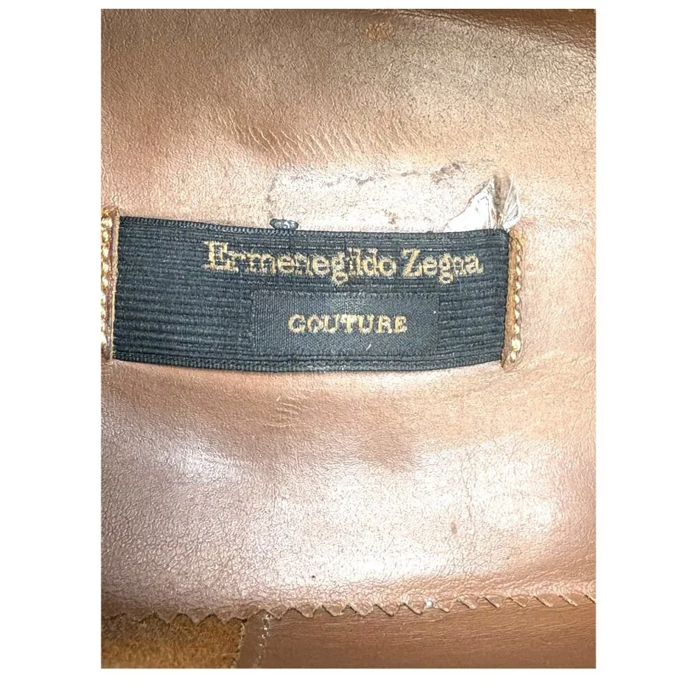 Ermenegildo Zegna COUTURE Lambskin Goodyear Constructed‎ Split Toe Loafer